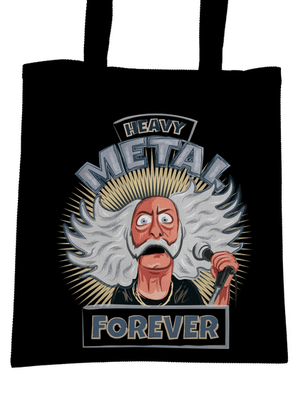 Heavy metal forever taška Black