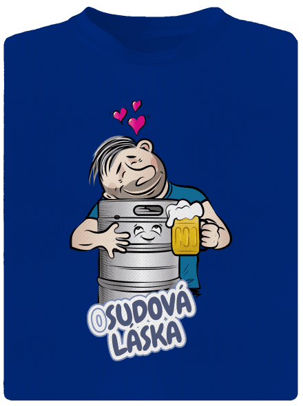 Osudová láska pánské sportovní tričko Royal Blue Mal