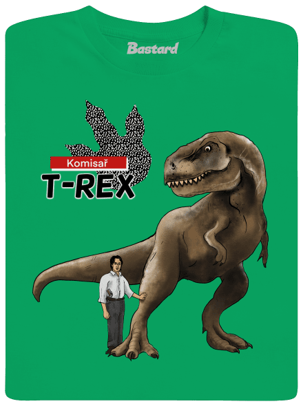 Komisař T-Rex dětské tričko Kelly Green