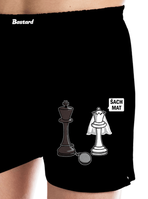 Šach mat pánské trenky Black