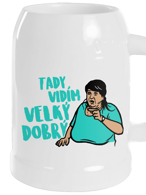 Velký dobrý půllitr White