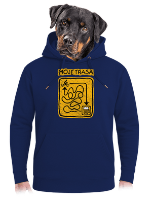 Moje trasa unisex mikina premium Navy