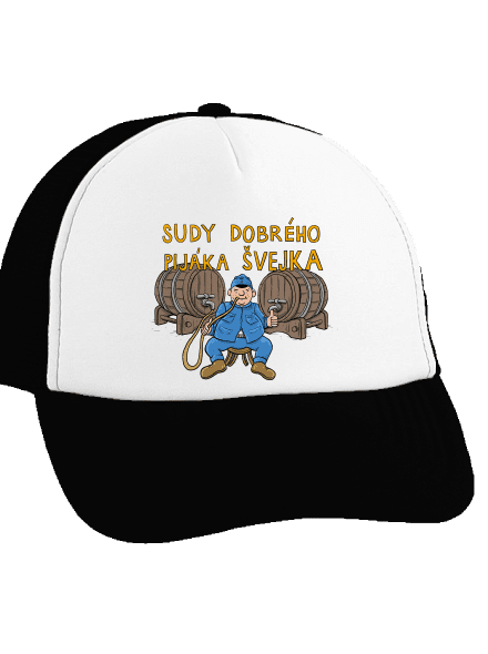 Sudy dobrého pijáka Švejka kšiltovka truckerka Black cap