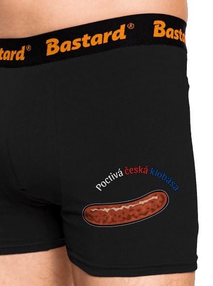 Poctivá buchta a klobása boxerky Black