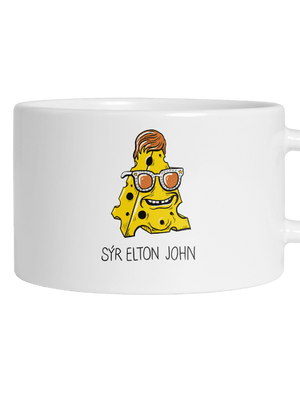 Sýr Elton John hrnek makronka White