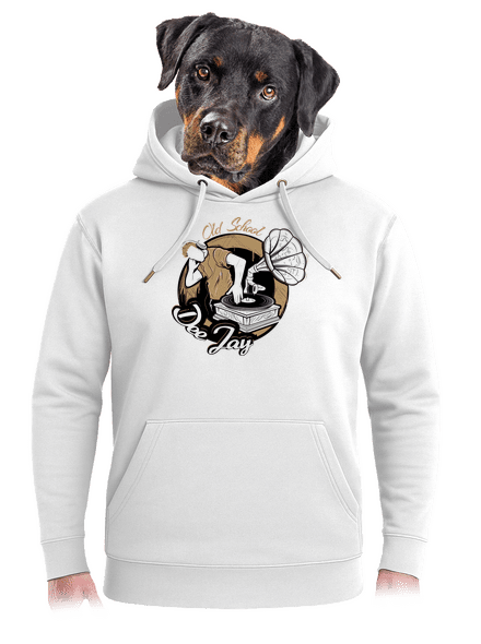 Old School DJ unisex mikina premium Snowwhite