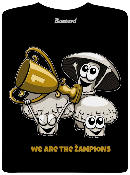 Žampioni pánské tričko Black