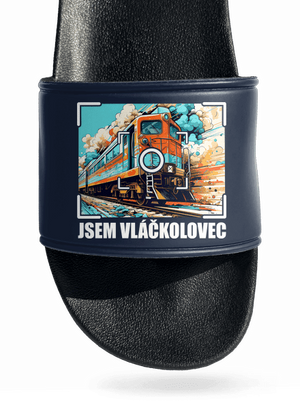 Jsem vláčkolovec pantofle Navy