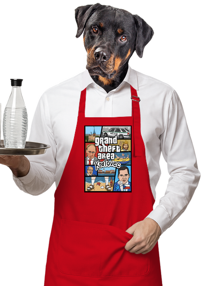 Královec zástěra Red