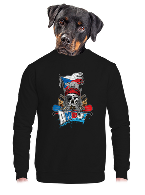 unisex mikina bez kapuce