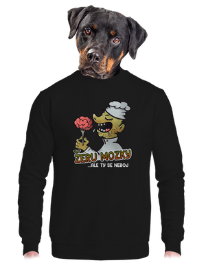 unisex mikina bez kapuce