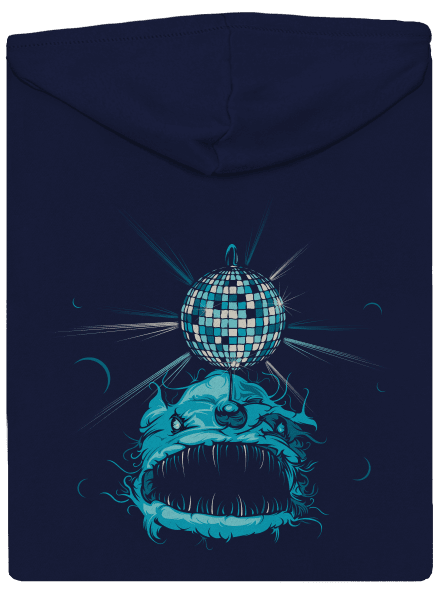 Mořský discoďas pánská mikina na zip Navy