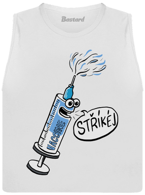 Stříkej dámské tílko volné White