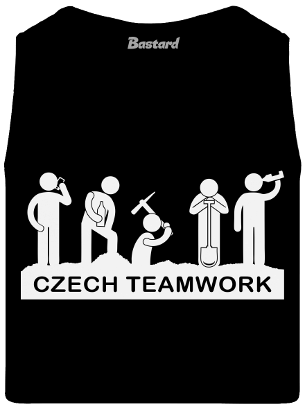 Czech Teamwork pánské tílko Black