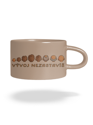 Vývoj nezastavíš hrnek makronka Brown Macaron