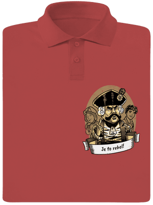 B14: S čerty nejsou žerty pánská polokošile Burgundy