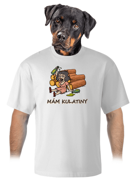 Mám kulatiny unisex tričko oversized White