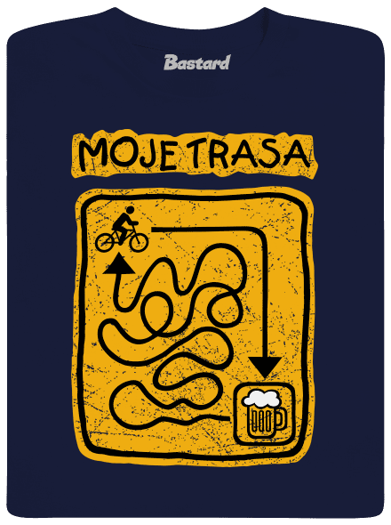 Moje trasa pánské tričko Navy