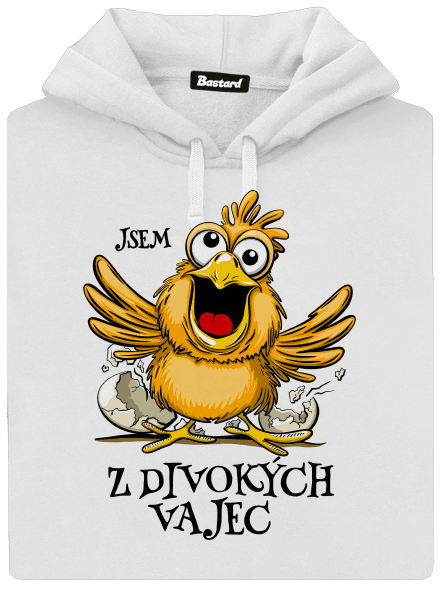 Z divokých vajec dámská mikina klokanka White