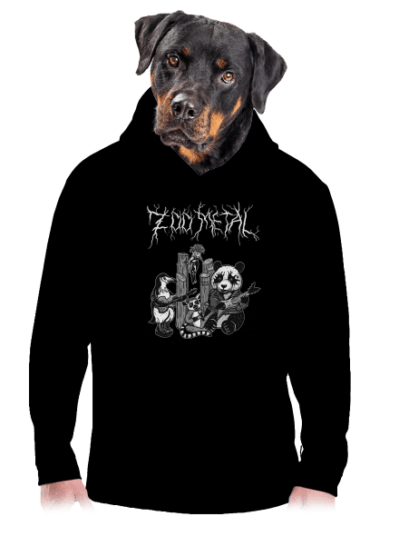 ZOO metal pánská mikina klokanka Black