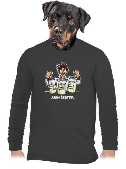 Jsem ředitel pánské dlouhý rukáv Dark Grey