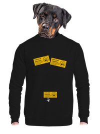 unisex mikina bez kapuce