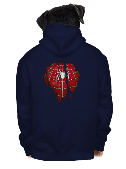 Spider Inside pánská mikina na zip Navy