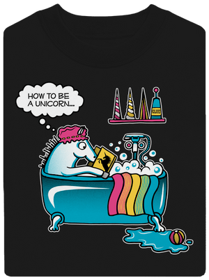 Jak se stát jednorožcem unisex mikina bez kapuce Black