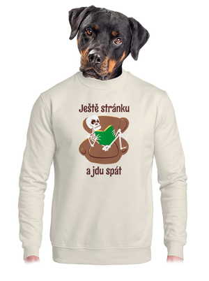 unisex mikina bez kapuce