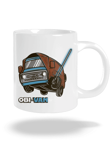 Obi-Van velký hrnek White
