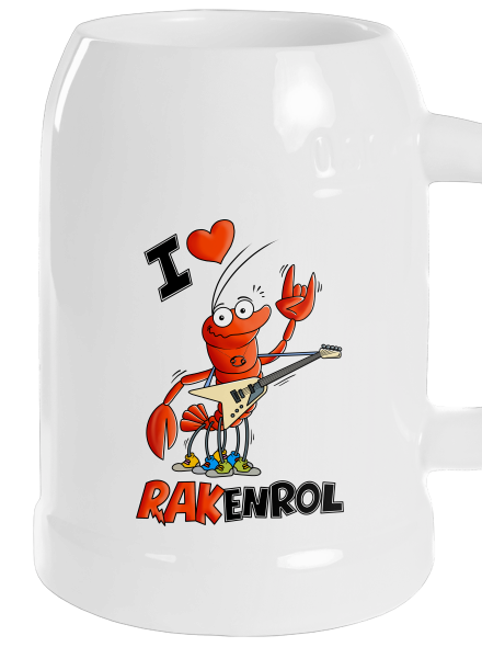 Rakenrol půllitr White