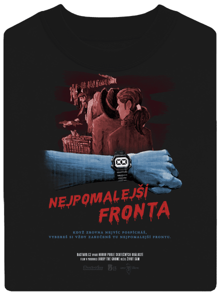B13: Nejpomalejší fronta unisex mikina bez kapuce Black
