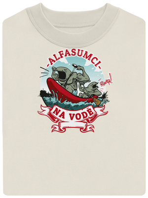 Alfasumci na vodě unisex mikina bez kapuce Off White
