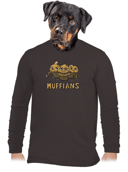 Muffians pánské dlouhý rukáv Bear Brown