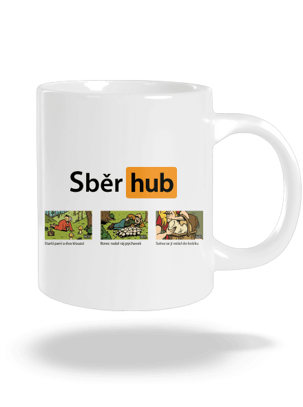 Sběr hub velký hrnek White
