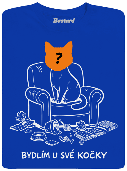 Bydlím u své kočky dětské tričko Royal Blue