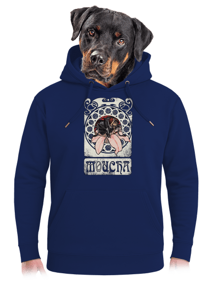 Moucha unisex mikina premium Navy