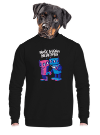 unisex mikina bez kapuce