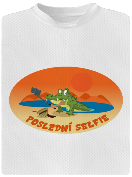 Poslední selfie pánské sportovní tričko White