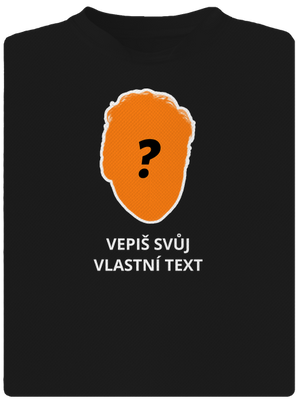 Tvoje hlava pánské sportovní tričko Black