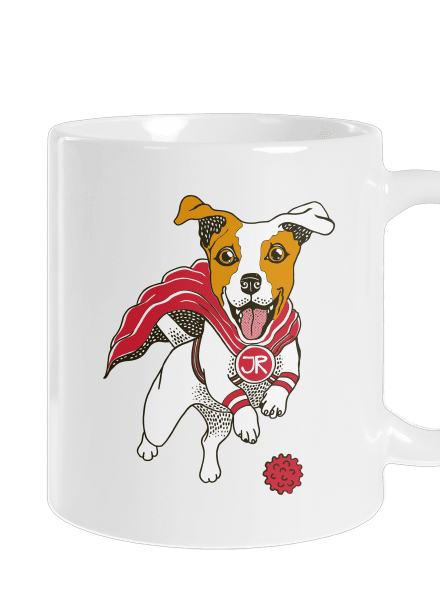 Jack Russell klasický hrnek White