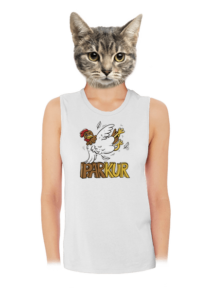 Parkur dámské tílko volné White