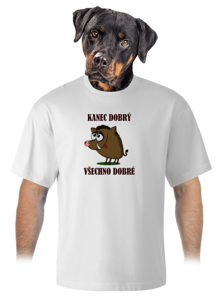 Kanec dobrý unisex tričko oversized White