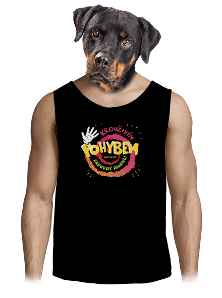 Zásuvný modul pánské tílko Black