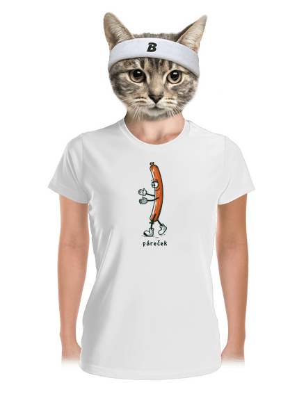 Páreček dámské sportovní tričko White