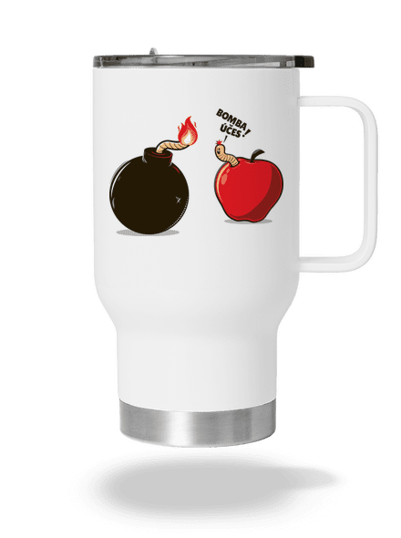 Bombovej účes termohrnek White