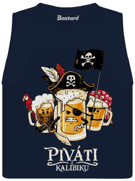 Piváti z Kalibiku dámské tílko volné Navy