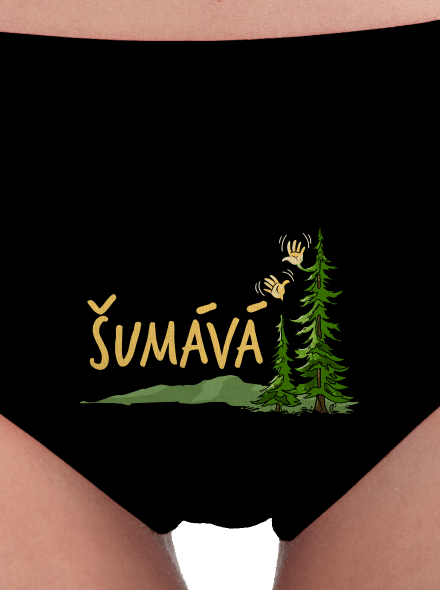 Šumává dámské kalhotky Black