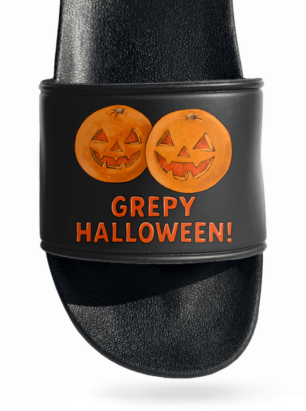 Grepy Halloween pantofle Black