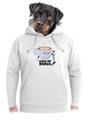 Kafe by bodlo unisex mikina premium Snowwhite